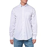 Performance Series Stretch Polo Button-Down Collar, Checked Sport Shirt