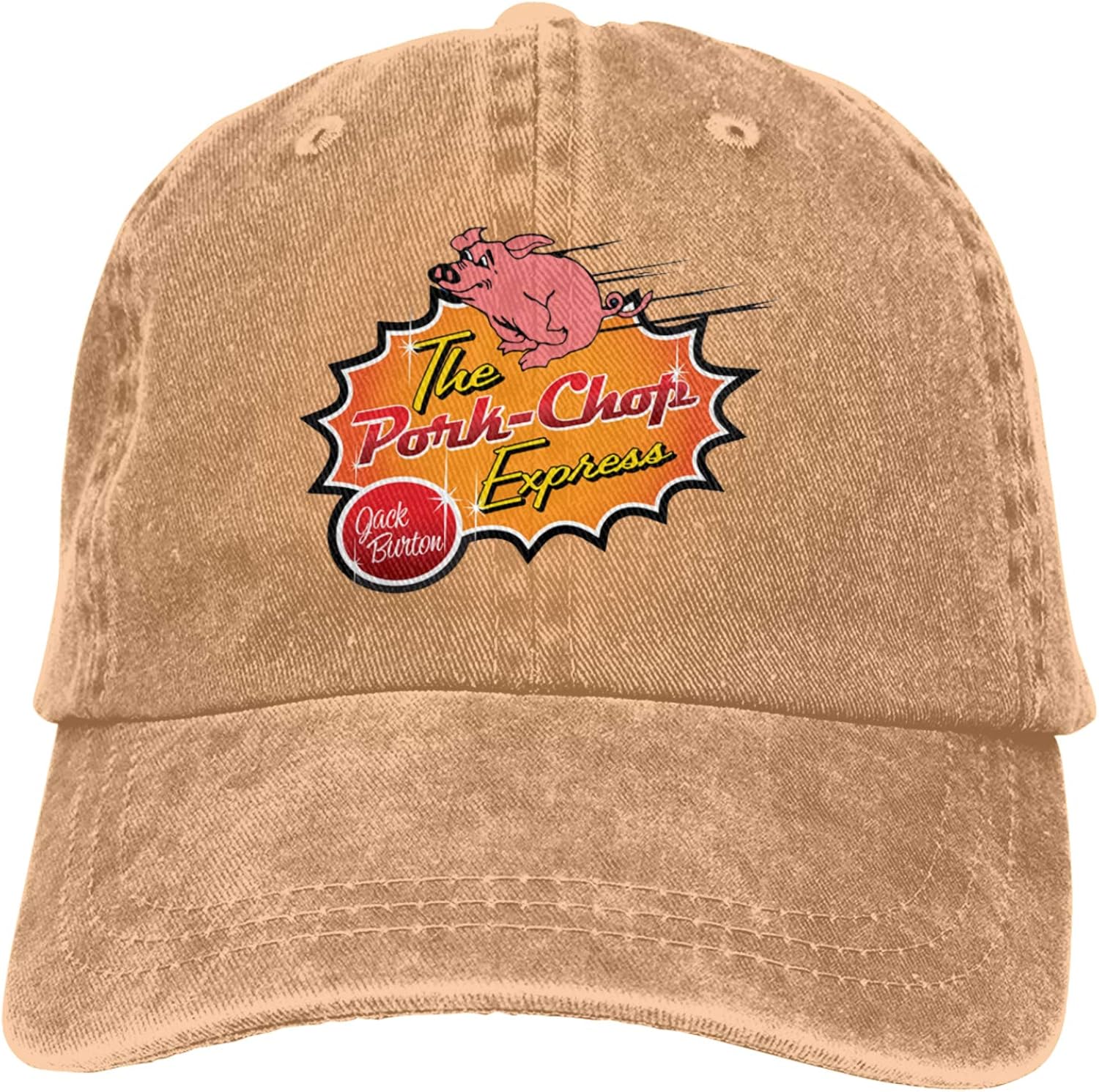 The PorkChop Express Hat Vintage Denim Baseball Caps Cotton Dad Hat