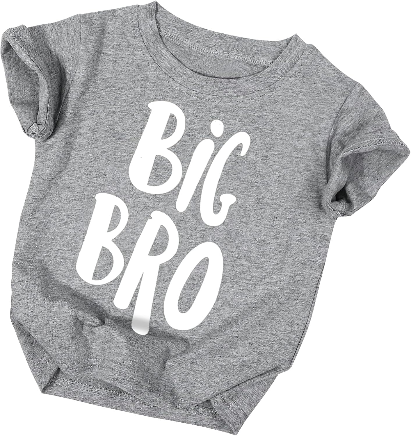 Big Bro T Shirt for Toddler Baby Boys Little Brother Graphic Short Sleeve Tee Shirts Infant: Clothing