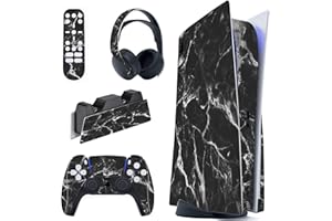 PlayVital for ps5 Skin - Disc Edition Full Set Vinyl Decal Sticker, Cover Skin Accessories for ps5 Controller & Charging Stat