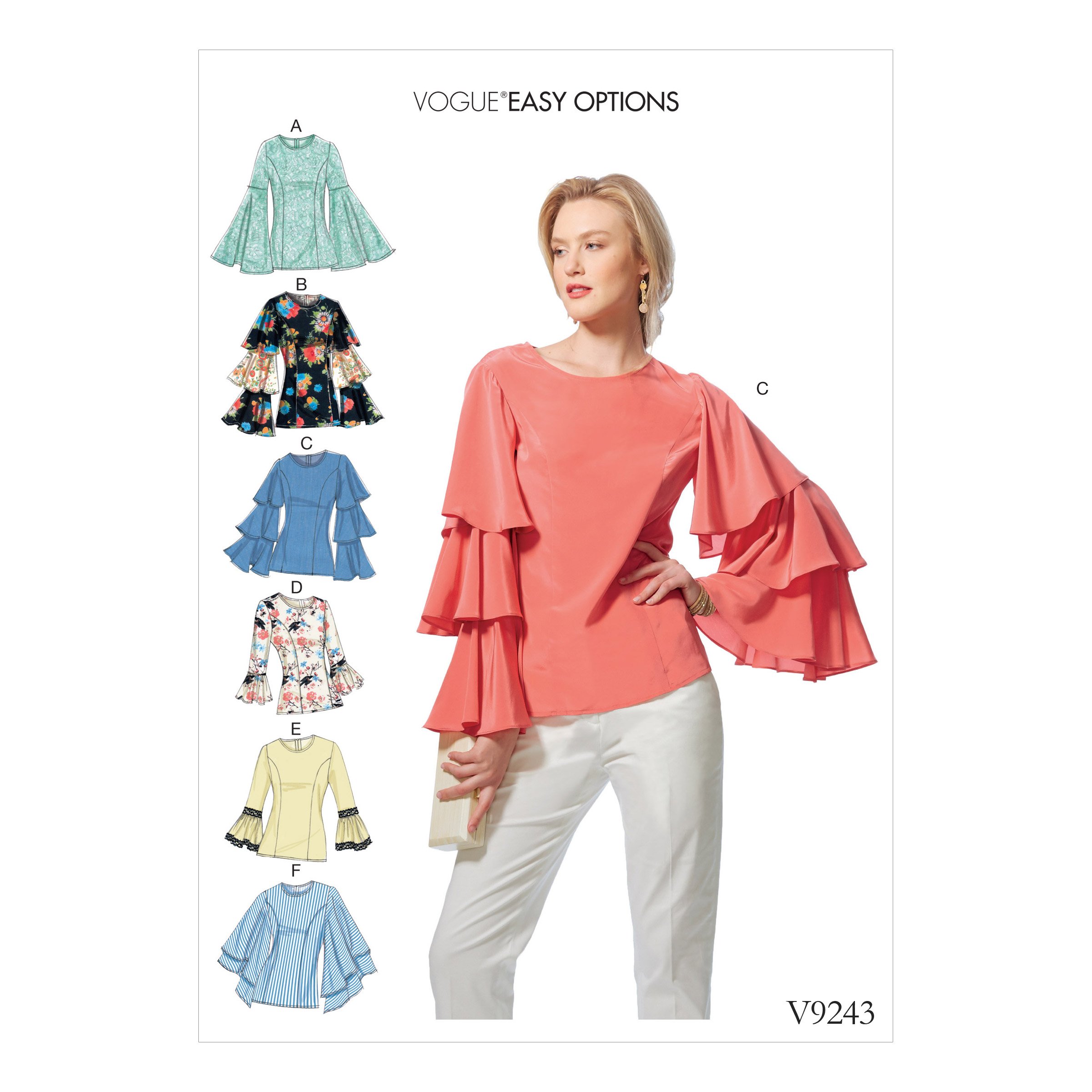Vogue Patterns Misses Tops, Paper, Multi-Colour, E5 (14-16-18-20-22)
