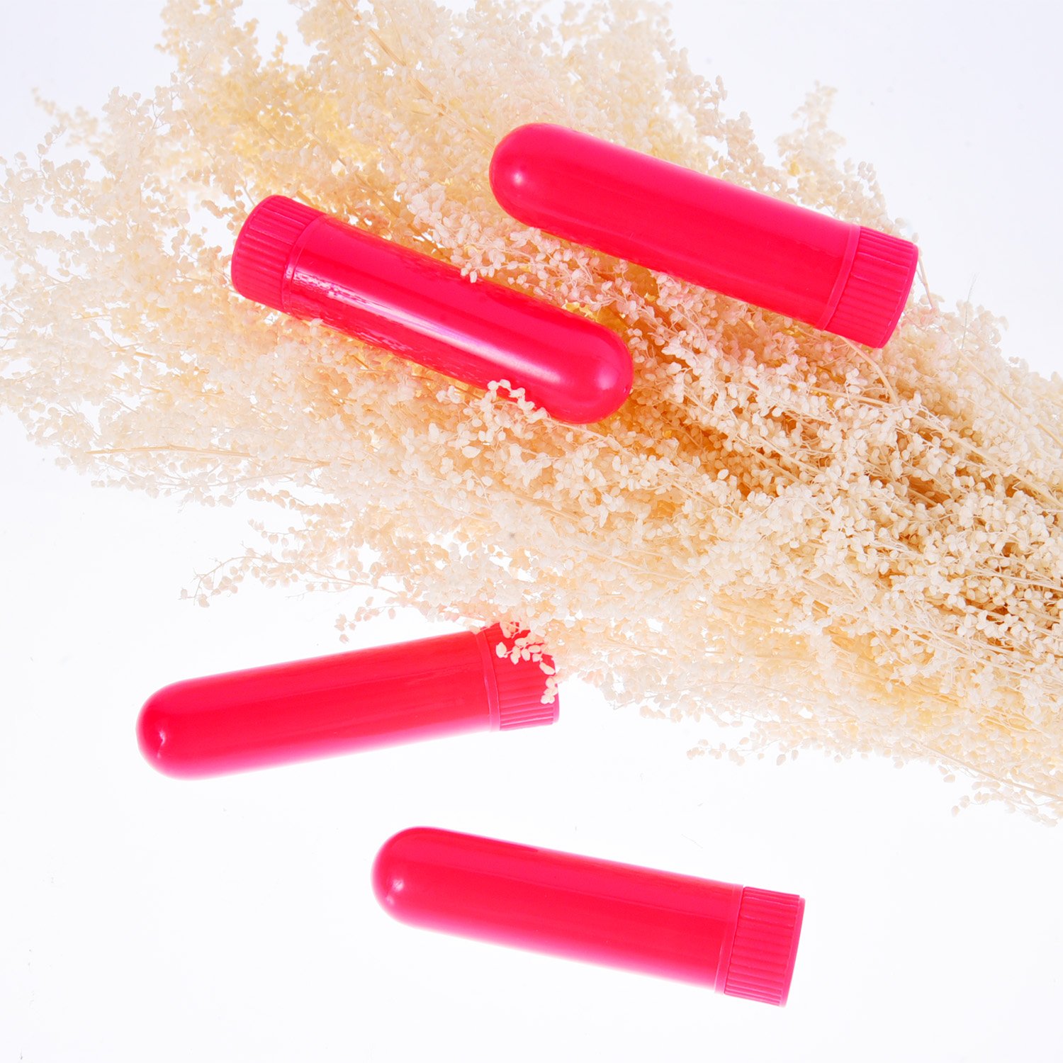 eBoot 28 Sets Essential Oil Aromatherapy Nasal Inhalers Tubes Refillable Inhaler Stick, 7 Colors, with Wicks