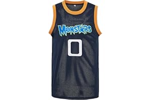 EHCSROP Mens Basketball Jersey Alien 0 Monstars Space Jersey 90s Hiphop Party Shirts