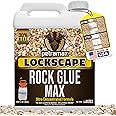 Petra Max Rock Glue for Landscaping, 1 Gallon - Wide Coverage & Pet Safe Mulch Glue for Rocks - Lockdown Gravel/Pebbles/Stones - Sticky Clear Gravel Binder & Decomposed Granite Stabilizer