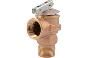 Cash Acme 3/4 Inch F-30 Safety Relief Pressure Release Valve, Brass Plumbing Fitting, 20166-0030