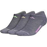 adidas Women's Superlite Stripe 3 No Show Socks (3-Pair)