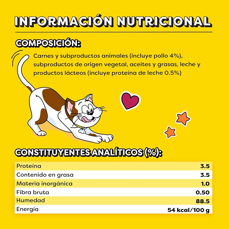Premios para Gatos Creamy Pollo 11 x 4 x 10g
