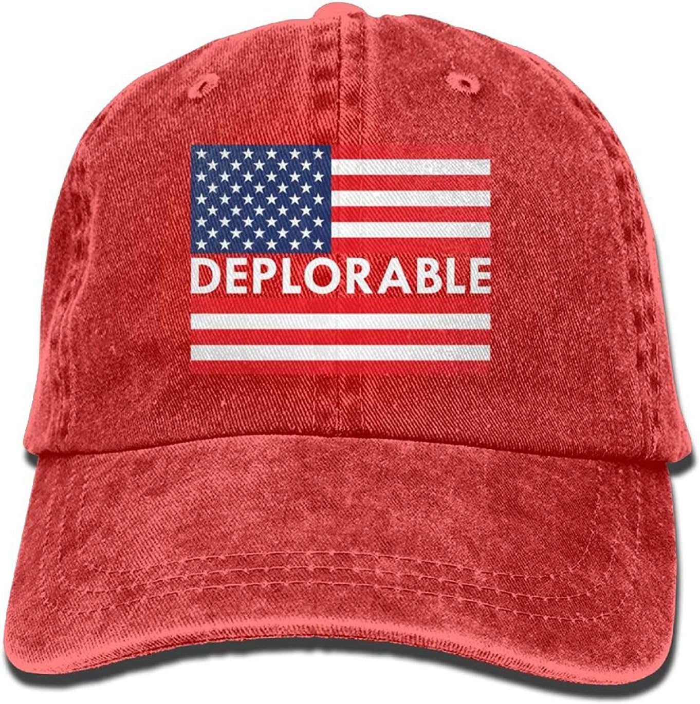 EJjheadband Deplorable American Flag Denim Hat Adjustable Male Casual Baseball Hats