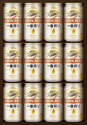 Amazon Co Jp お中元 ビール ギフト キリン一番搾り生ビールセット K Ibi 350ml 12本 ギフトbox入り 食品 飲料 お酒