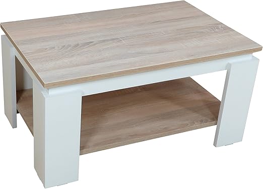 Moebel Direkt Online Couchtisch Miami Weiss Eiche Sonoma Amazon De Kuche Haushalt