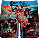 Ethika Men’s Mid Boxer Brief, 4-Way Stretch Performance Underwear - Snake Out