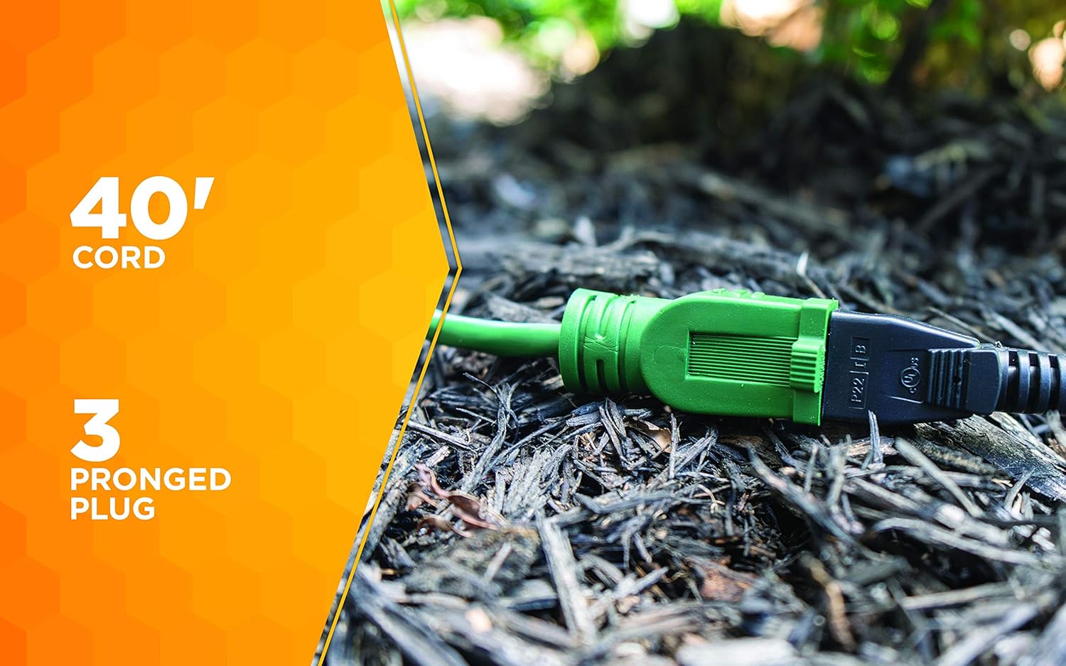 Coleman Cable 02356-05 40-Feet 16/3 Vinyl Landscape Outdoor Extension Cord, Green - - 