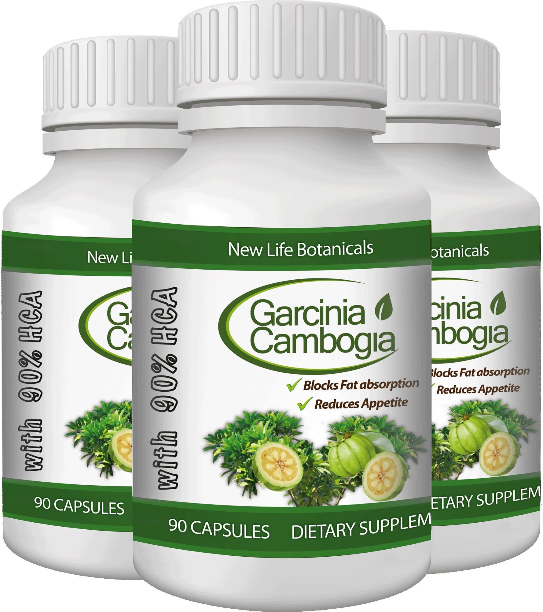 Best Value 90% HCA Garcinia Cambogia 3 pk - Best Quality Clinically Tested Pharmaceutical Grade - Best Weight Loss and Satisfaction Guarantee