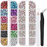 Two Packs of Flatback Rhinestones 4520 Pcs Colorful