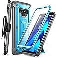 SUPCASE for Galaxy Note 9 Case with Screen Protector (Unicorn Beetle Pro), [Built-in Stand & Belt Clip] Heavy Duty Full-Body Rugged Holster Protective Phone Case for Samsung Galaxy Note 9 2018, Blue