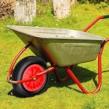 Easy Shopping 14 Inch Wheelbarrow Wheel Pneumatic 3.50-8 Replacement Red view 4