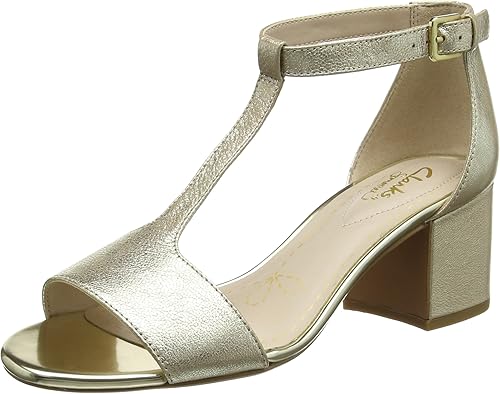 clarks champagne sandals