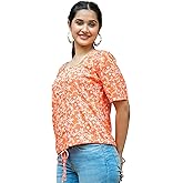 Yash Gallery Women's Rayon Floral Printed Regular Top For Summer