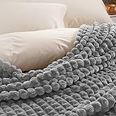 PHF Luxury Soft Fleece Blanket King Size, No Shed No Pilling, 380GSM Fluffy Cozy Throw Blankets for Bed, 108"x90",Lightweight Warm Bedding for Home Decor, Ideal Gift for Women, Sharkskin