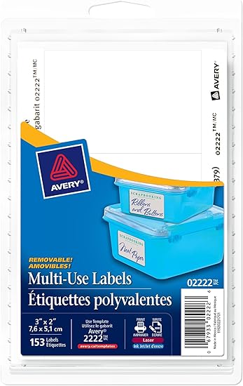 Avery Multi-Use Removable Labels, 3