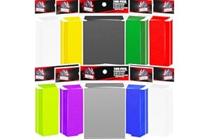 VKshop 1000pcs Matte Trading Card Sleeves Protector for Sports Card Sleeves and Toploader Card Sleeves Fit for Collectable Gaming Cards(Colours,66 * 91mm)