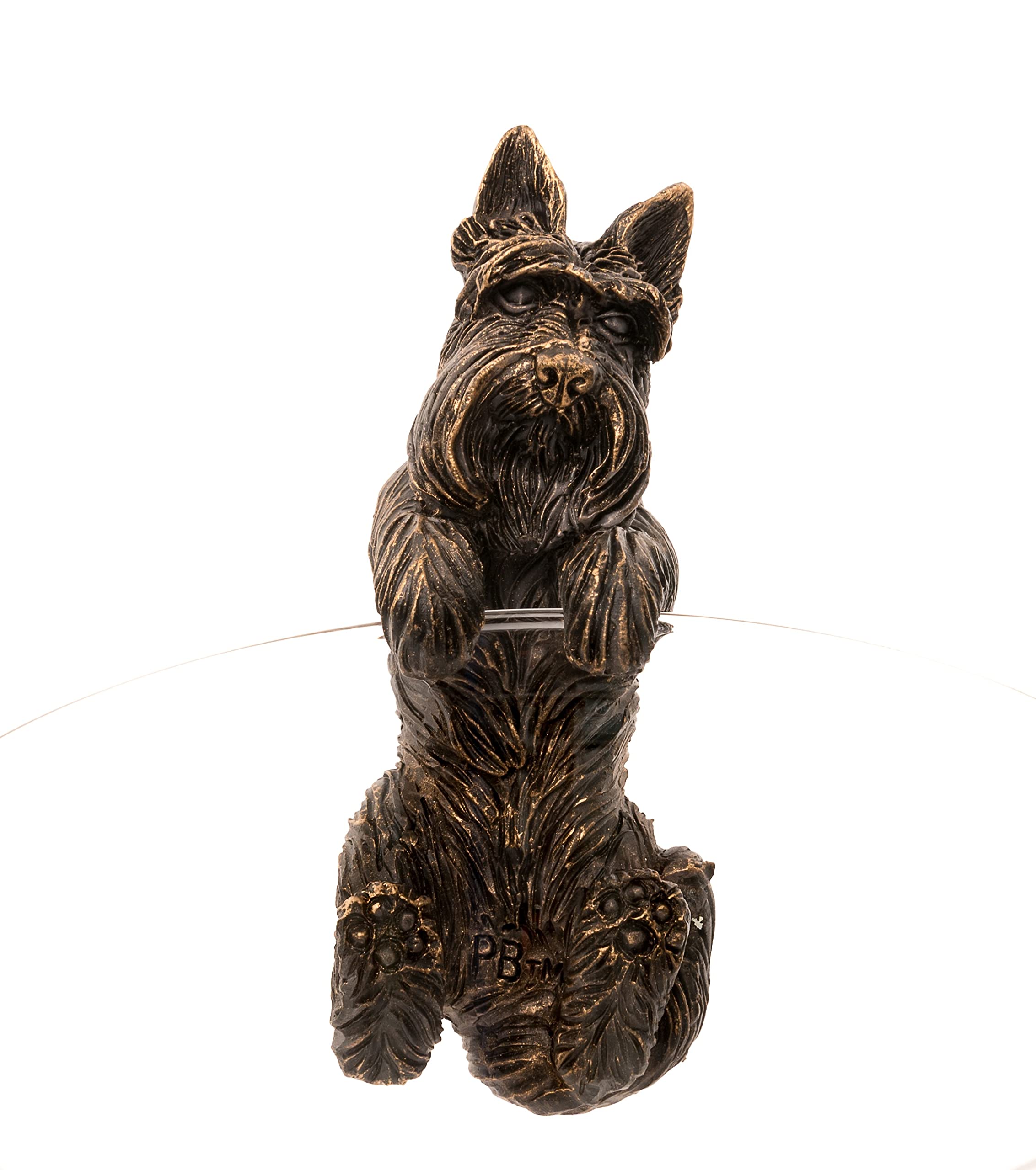 Pot Buddies Handmade Scottish Terrier Figure Plant Pot Hanger - Decorative Hanging Garden Ornament - Flower Planter Figurine