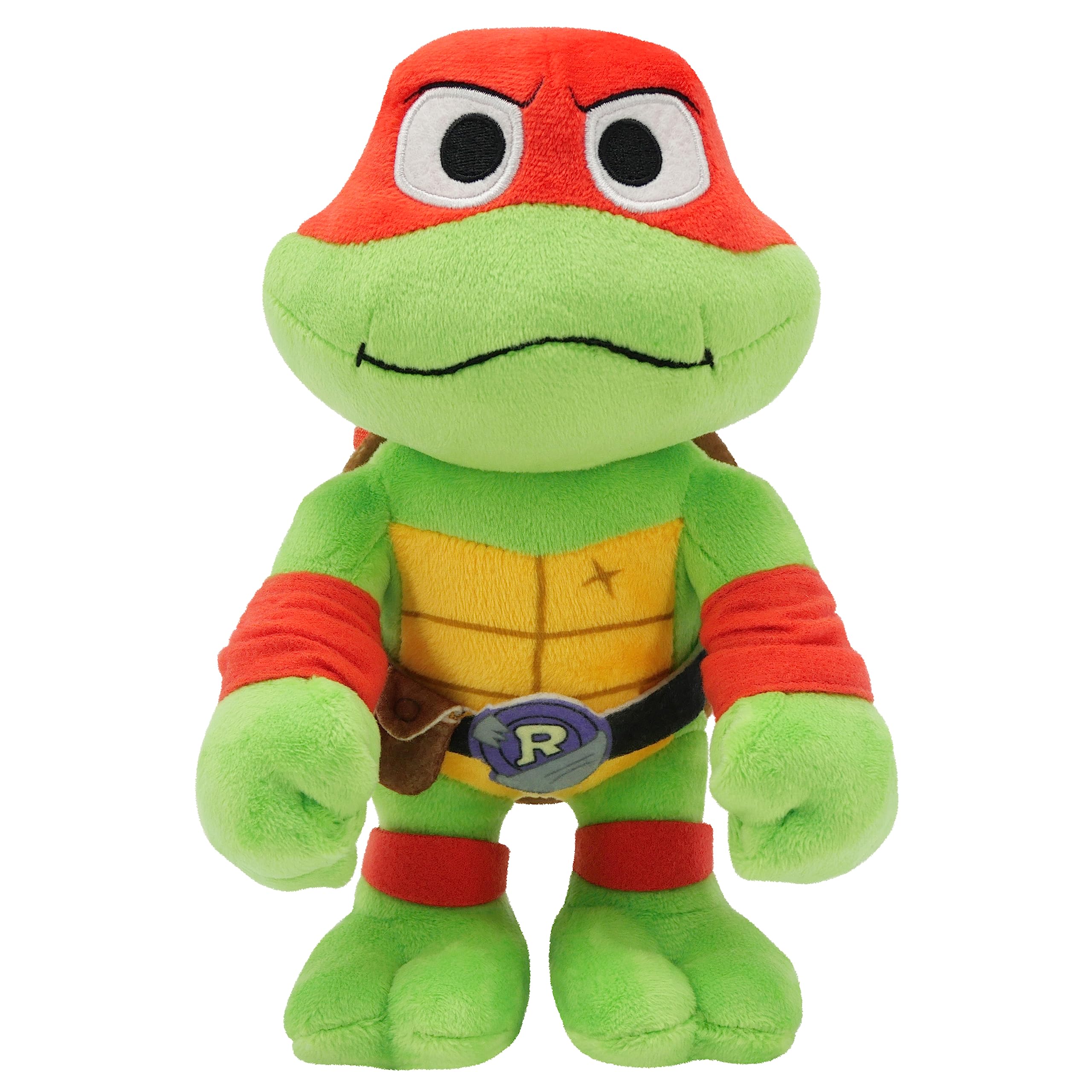 Teenage Mutant Ninja Turtles: Mutant Mayhem Raphael Plush Toy, 8 Inch Red Masked Soft Doll of TMNT Movie Hothead Muscle Fighter Raph , HRC79