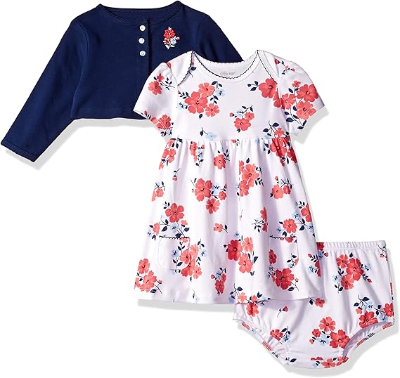 knitted dress and cardigan set