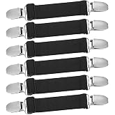 Eurzom 6 Pcs Pant Waist Tightener Clips Adjustable | Waist Adjuster for Loose Pants, Shoe Strap Adjuster, Clothes Belt for Unisex, Adjustable Elastic Sandal Straps Clip