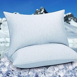 HOMFINE Cooling Pillowcases Queen Size - Double