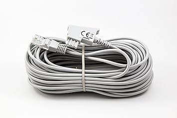COXBOX 15m GRAU VDSL ADSL Kabel für den IP basierten DSL Anschluss TAE RJ45 VoiP Fritzbox Speedport