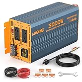 MWXNE 3000W Heavy Duty Sump Pump Battery Backup with LCD Display for Emergency and Power Outage, Sump Pump Backup Power Syste