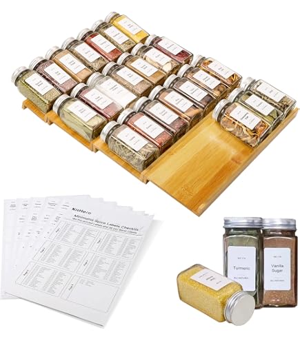 Copco 4 Tier Expandable Bamboo Spice Organizer for Copco 4 Tier Expandable Bamboo Spice Organizer for