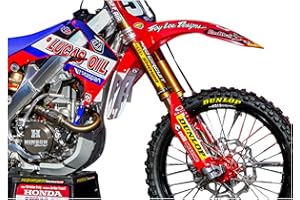 Enjoy MFG 2004-2009 CRF 250 Lucas Oil Fork Guard Decal Stickers