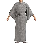 [Edoen] Japan YUKATA Kimono quilted Sashiko Men's