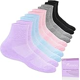 Revosoxs Diabetic Socks for Women Men,5 Pairs Non Binding Diabetic Ankle Wide Stretchy Loose Seamless Socks 7-9 9 11