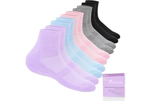Revosoxs Diabetic Socks for Women Men,5 Pairs Non Binding Diabetic Ankle Wide Stretchy Loose Seamless Socks(Bright-Medium)