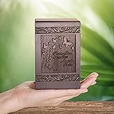 Cremation Urns for Human Ashes Adult Male Female, Wooden Carved Butterfly Urns Box and Casket for Men Women Child, Pets Cat Dog Urn, Burial Funeral Memorial Urns for Ashe, Holds 20 Cubic Inch
