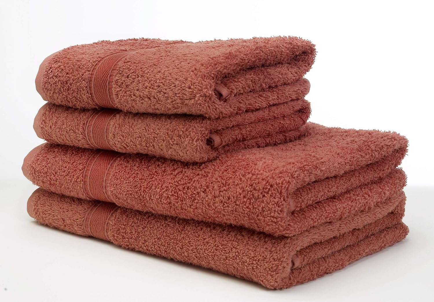 ELMirage Quality 480g carded soft feel Towels (Terracotta, Bath Sheet
