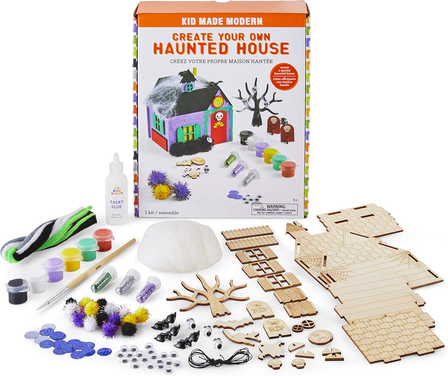 Halloween Crafts For Kids Kid Made Modern Create Your Own Haunted House Kit Halloween Painting Craft Kit For Kids Wood Amazon Canada