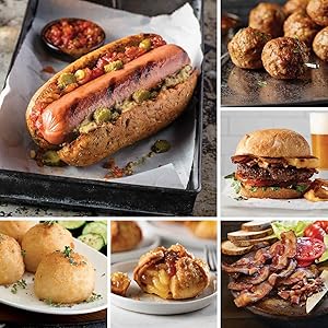 Mega Meals Assortment from Omaha Steaks (Gourmet Jumbo Franks, Potatoes au Gratin, Caramel Apple Tartlets, Applewood Smoked Steak-Cut Bacon, Omaha Steaks Burgers, All-Beef Meatballs, and more)