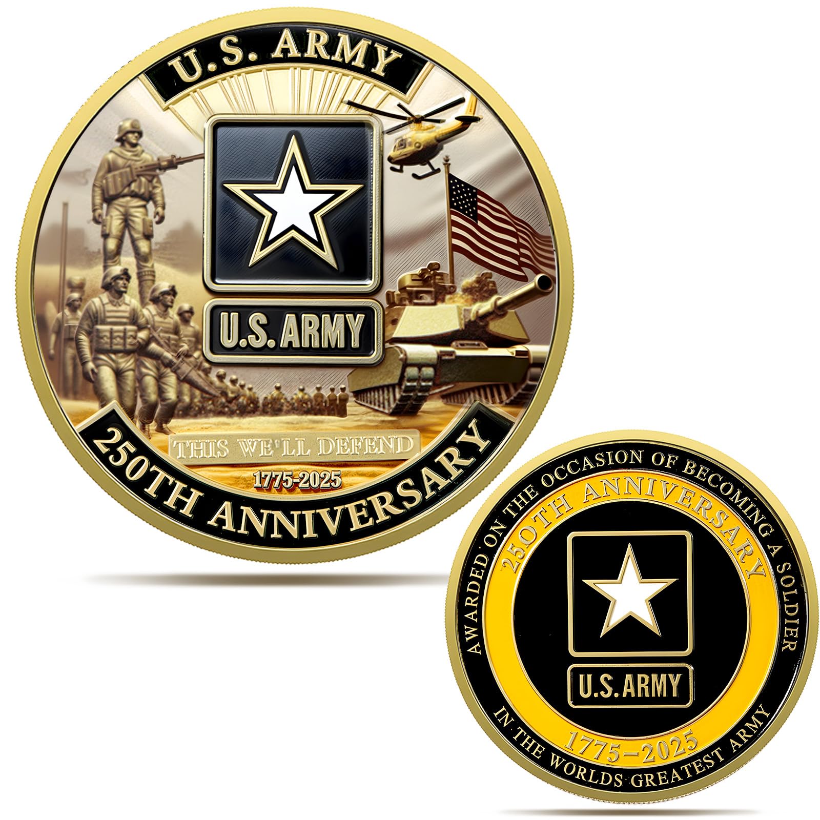 Upgraded US. Army 250th Anniversary Challenge