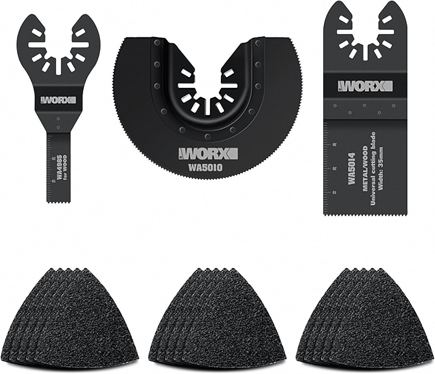 WORX WA5099 18 Piece Universal Accessory Kit Sonicrafter, Oscillaying