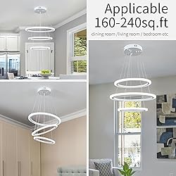 O'NEELDY Modern LED Chandeliers White Pendant Light
