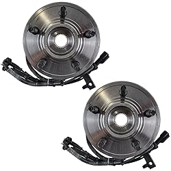 TRQ 2 Piece Front Wheel Bearing & Hub Assembly Set