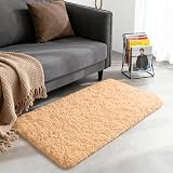 Aspire Homeware Fluffy Rug 50x80 cm Beige Soft Shag Carpet view 2