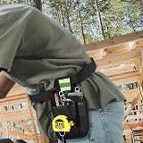 Minicoco Adjustable Tool Belt Pouch 3 Pocket Garden Electrician Work Bag Black view 7