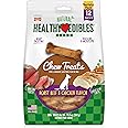 Nylabone Healthy Edibles Natural Dog Chews Long Lasting Roast Beef & Chicken Flavor Treats for Dogs, Small/Regular (12 Count)