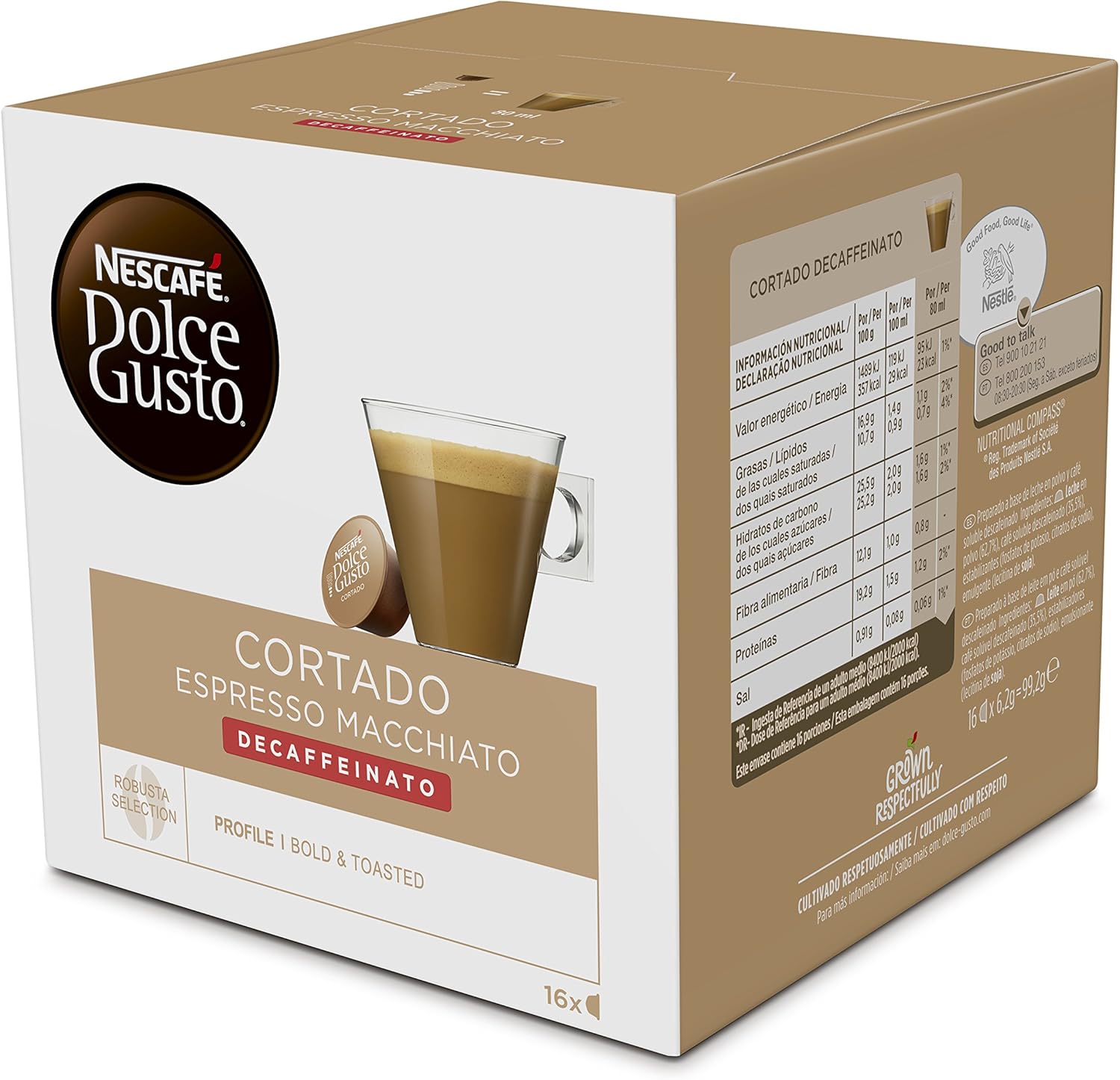 DOLCE GUSTO PACK16 CORTADO-DESCAFEINADO: Amazon.es: Hogar