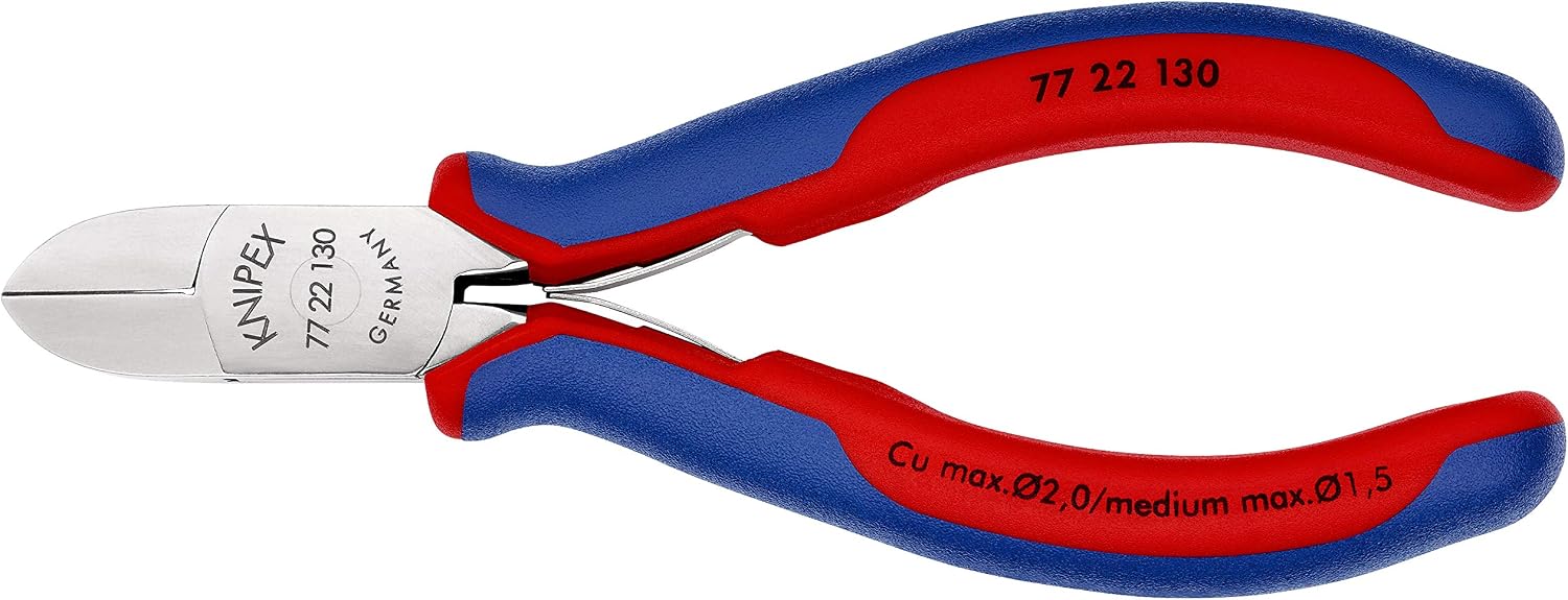 KNIPEX Electronics Diagonal Cutter (130 mm) 77 22 130 - Image 4